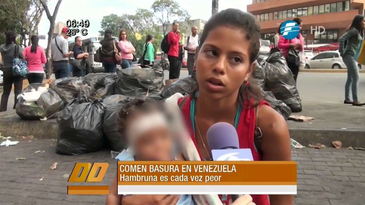 Crisis en Venezuela: Buscan comida en la basura