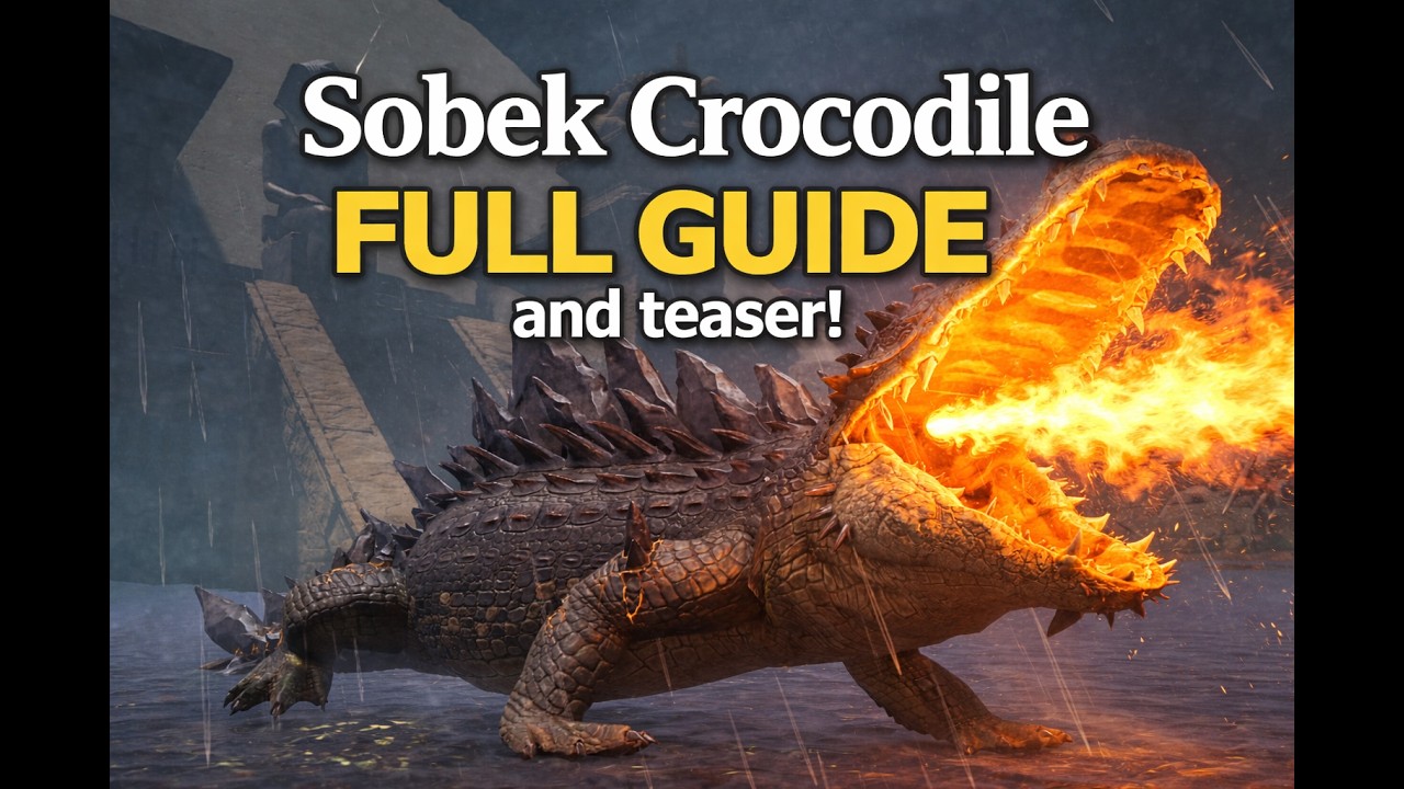 Soulmask Shifting Sands Sobek Crocodile Boss Guide and teaser!