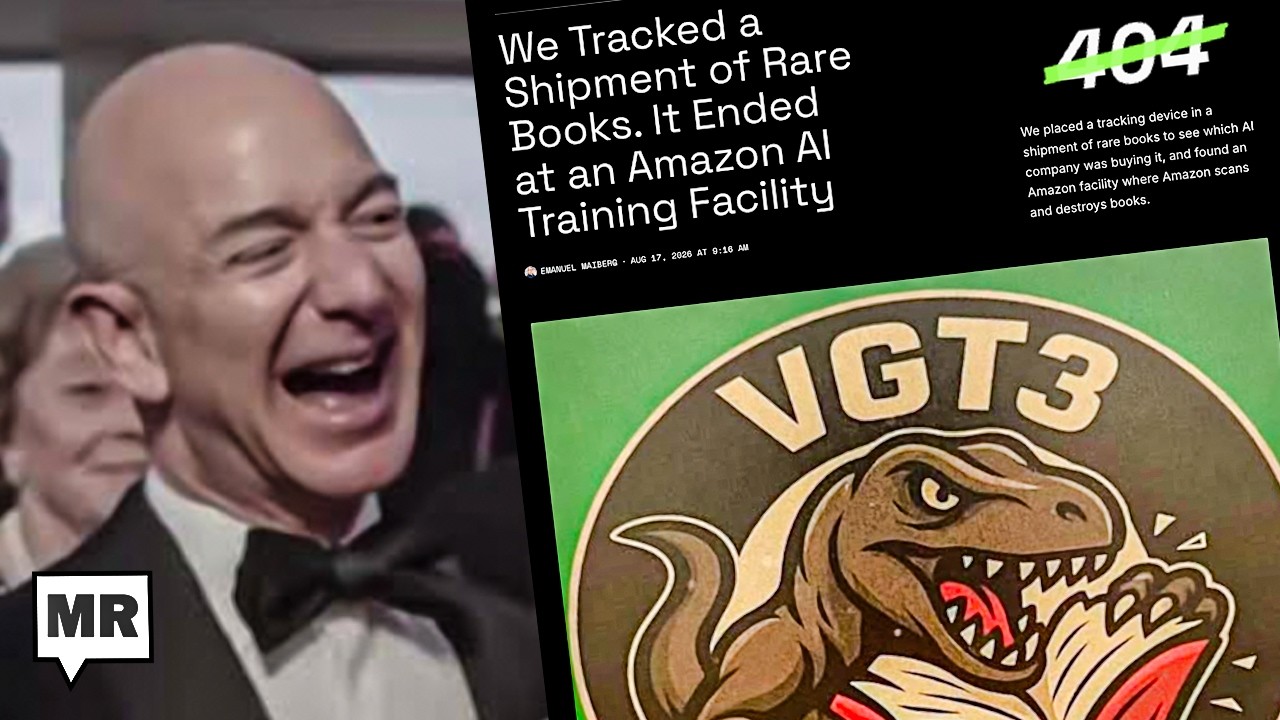 Amazon BUSTED Burning Rare Books After Feeding Them Into Ai