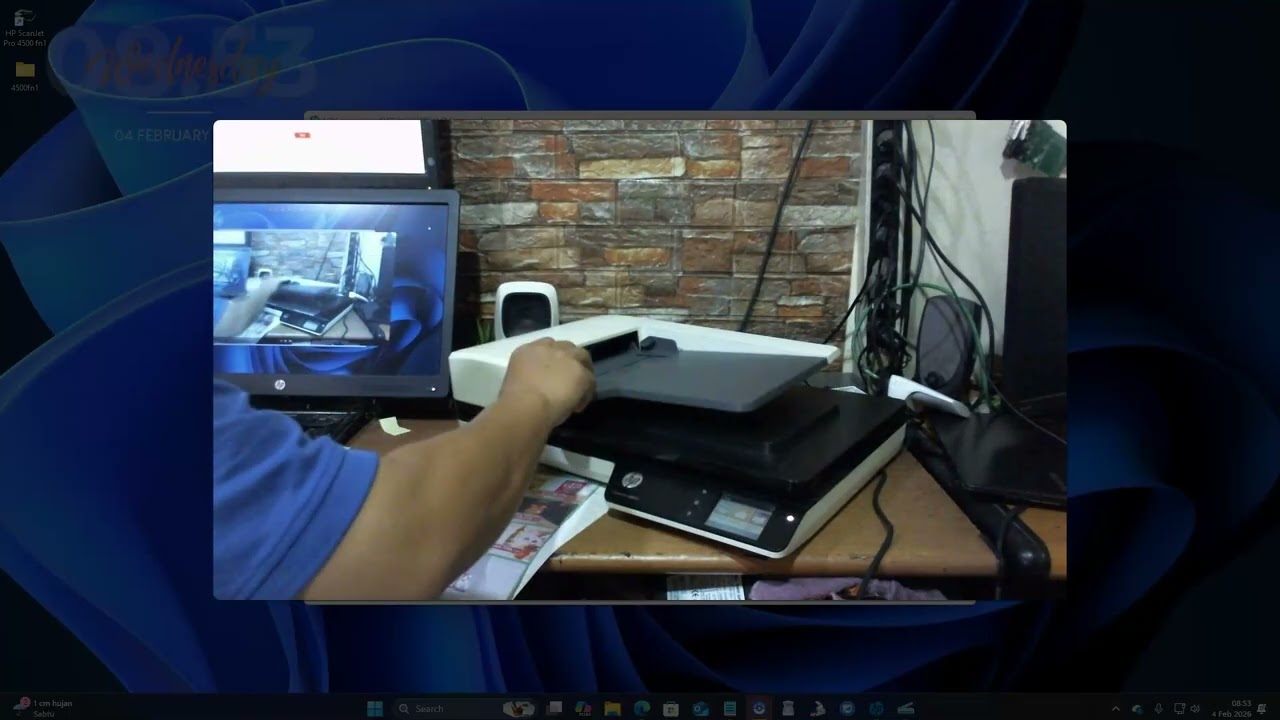 Scanner Folio Flatbed HP ScanJet Pro 4500 Fn1 Ada Wifi n Port LAN  ain_fith  shopee