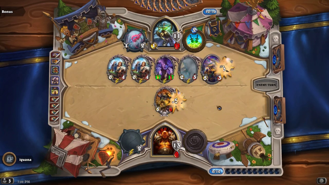 Hearthstone bug 0 hp