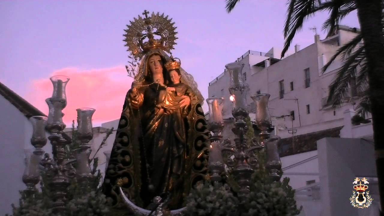 Virgen de la Oliva. Vejer 15 08 2015. Caridad del Guadalquivir. A.M. Virgen de la Oliva