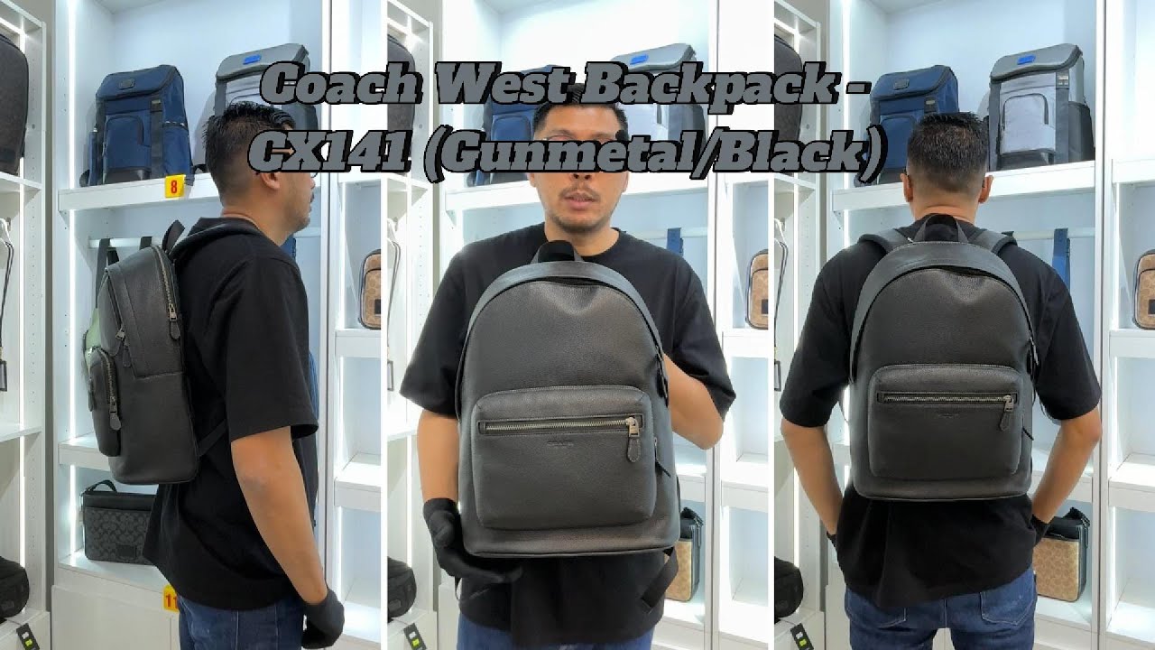 MG Review: Coach West Backpack - CX141 (Gunmetal/Black)