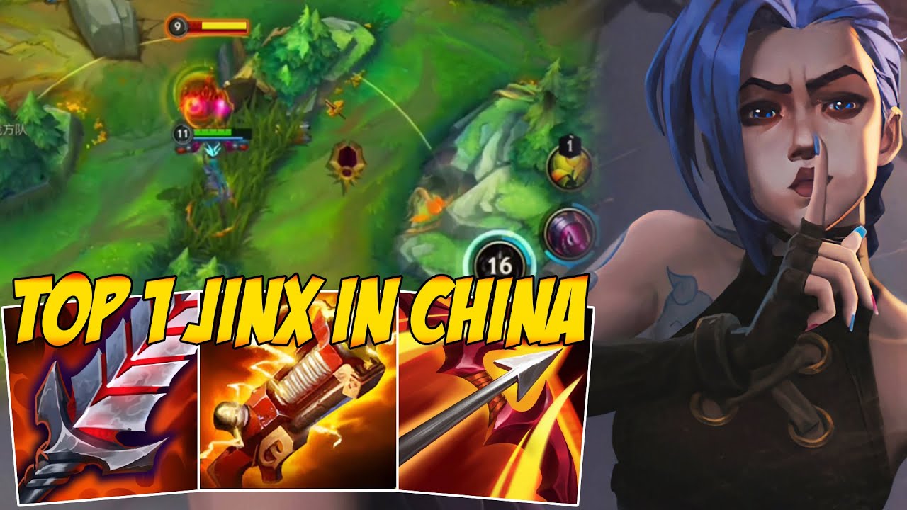 TOP 1 JINX GAMEPLAY IN CHINA SERVER SEASON 11 - WILD RIFT