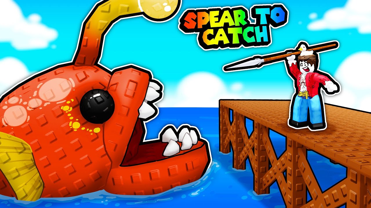 I caught MYTHICAL fish with my Spear in Roblox