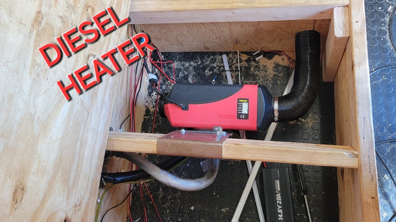 Chinese Diesel Heater in my fish house for a furnace