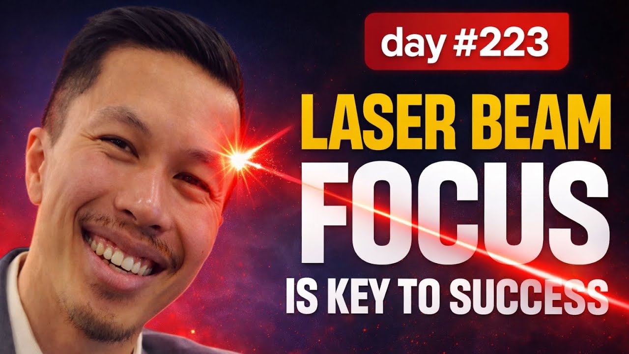 day #223: LASER BEAM FOCUS IS THE KEY TO SUCCESS | IRL STREAM
