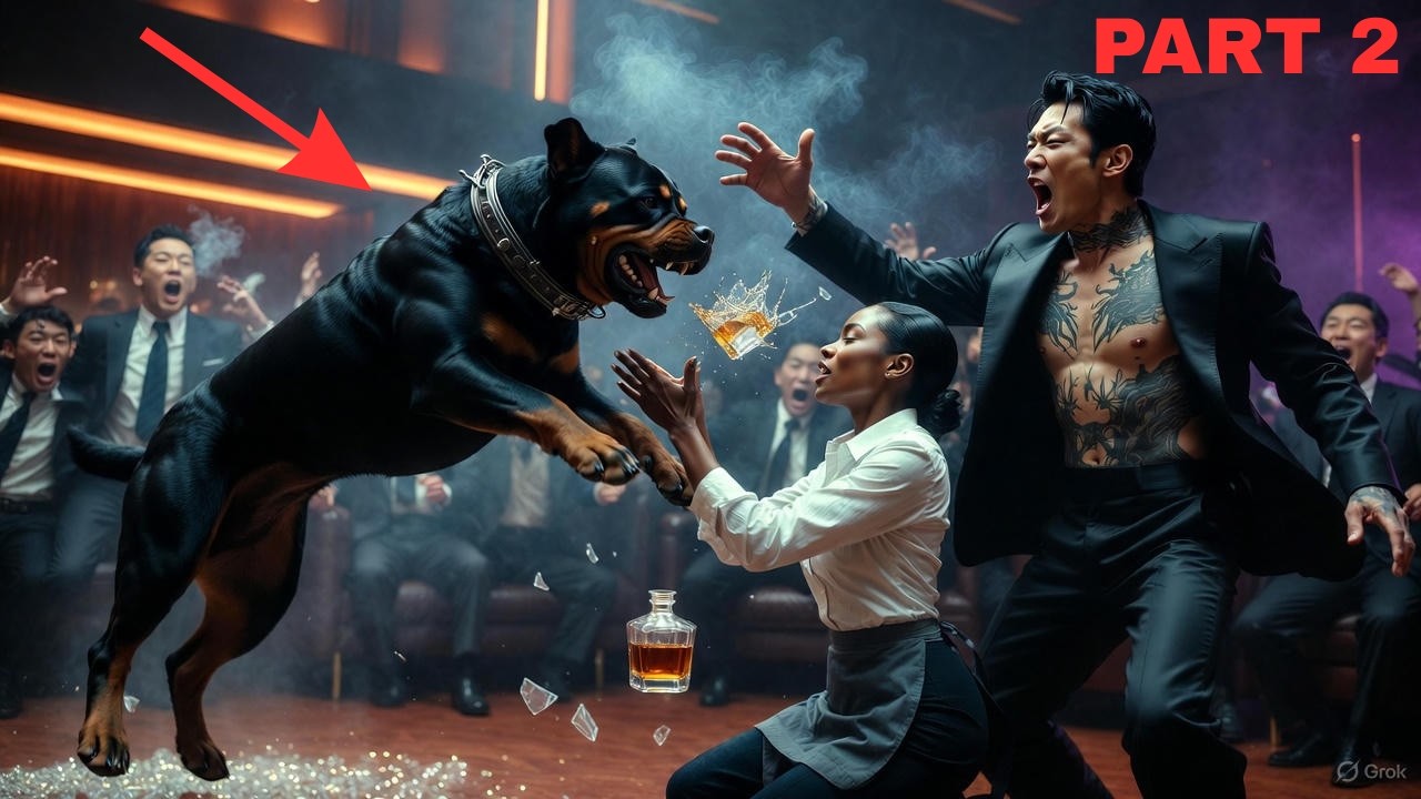 Nobody could control the Korean Mafia Boss's Rottweiler—until a waitress stepped in PART 2