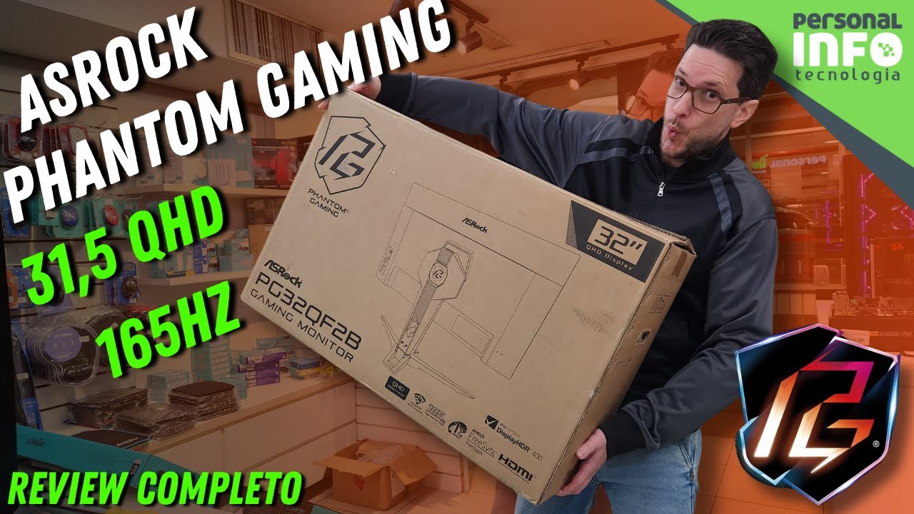 Monitor 32'' QHD 2k ASRock PG32QF2B: Tem mesmo Ghosting? Testei Tudo!