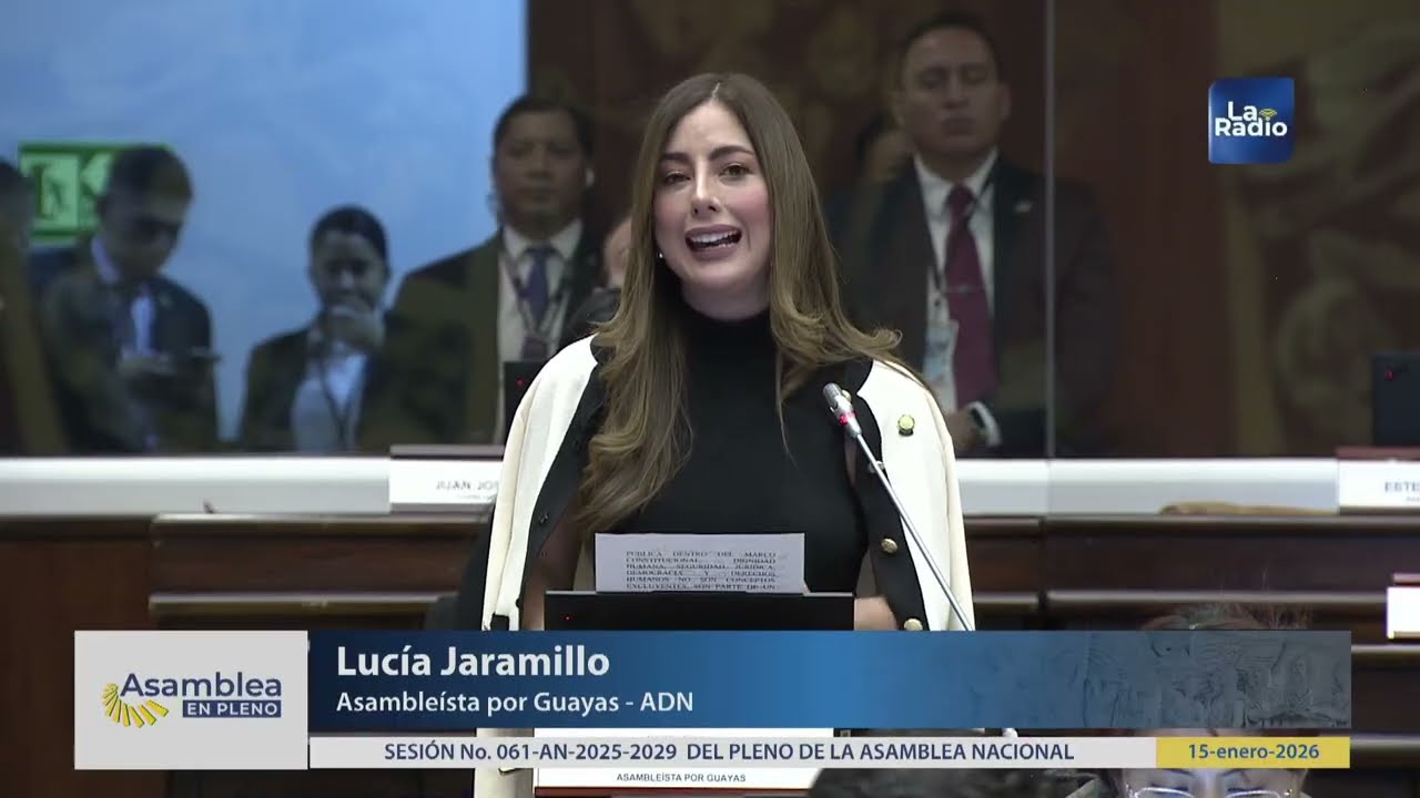 Asambleísta Lucía Jaramillo - Sesión 061 - Cambio del orden del día