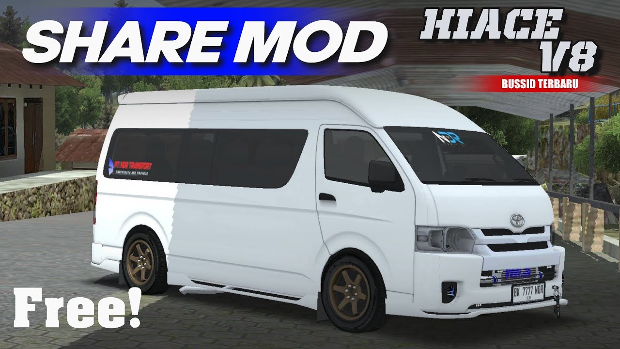 SHARE MOD HIACE COMMUTER V8 || MOD BUSSID TERBARU