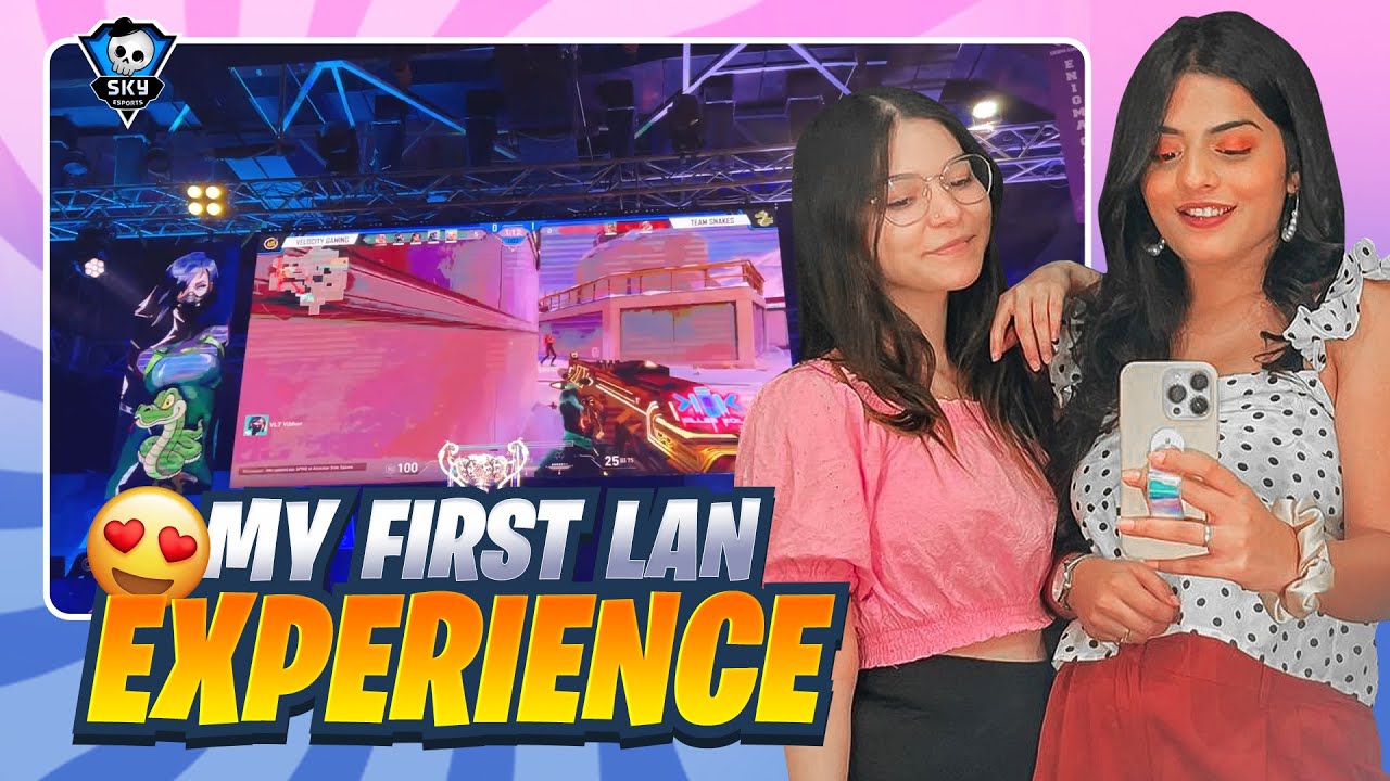 My 1st Lan Experience 😍 | Skyesports Lan Event Mumbai - Day 1 | Pinkcess