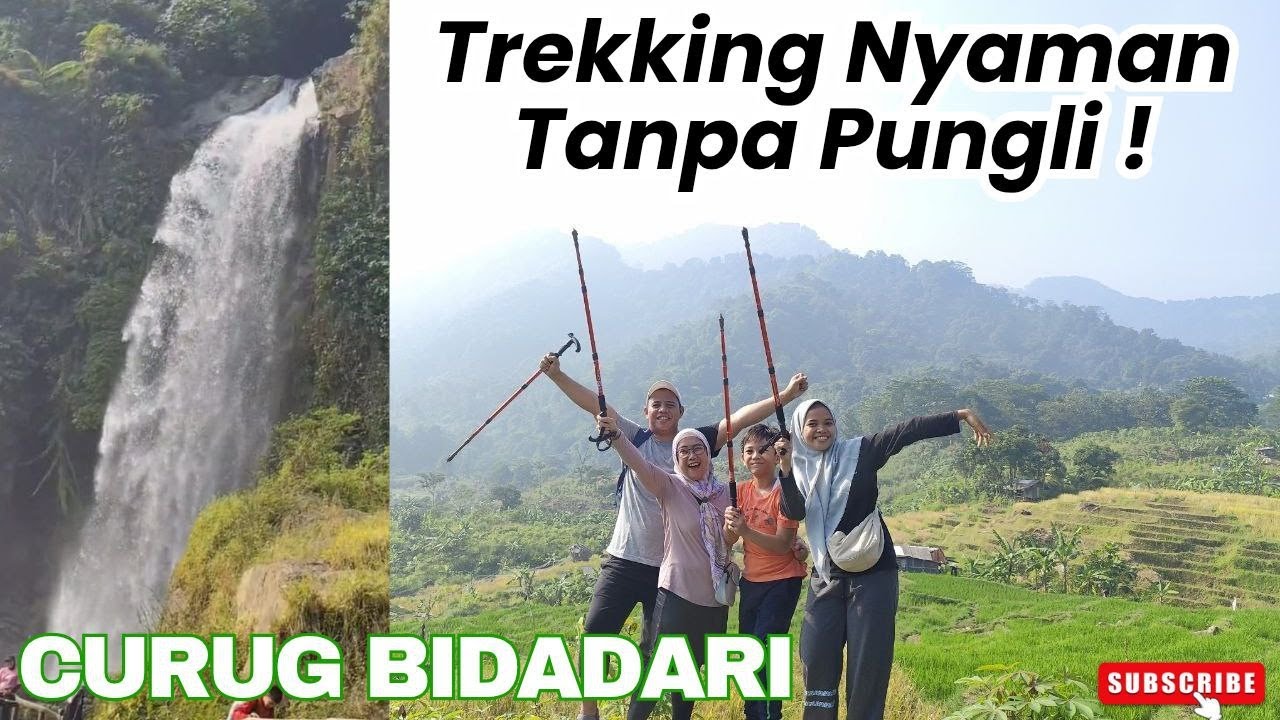 Jalur Trekking Cocok Untuk Pemula & Anak!!! Ada Pelangi nya Lhooo ||Trekking Sentul Curug Bidadari