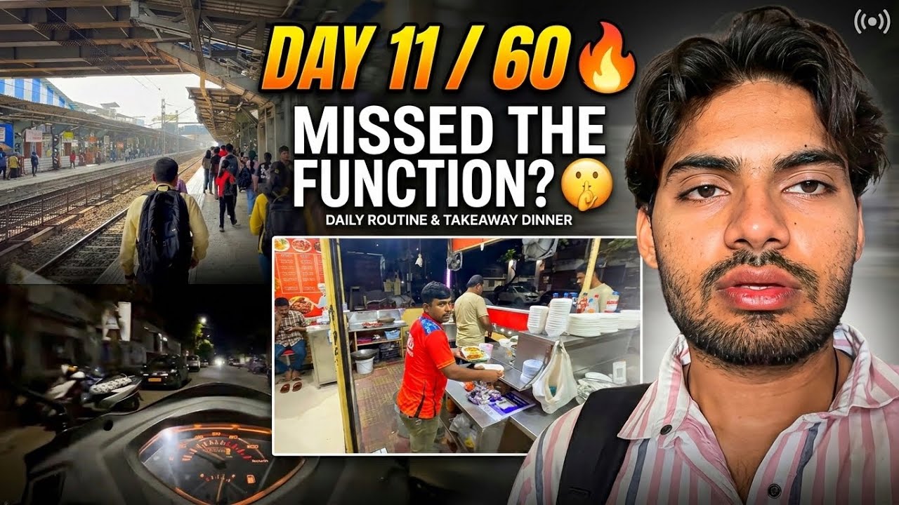 Day 11 of 60 Days Challenge ❤️ | Skipped Function & Late Night Dinner Outside | Daily Life