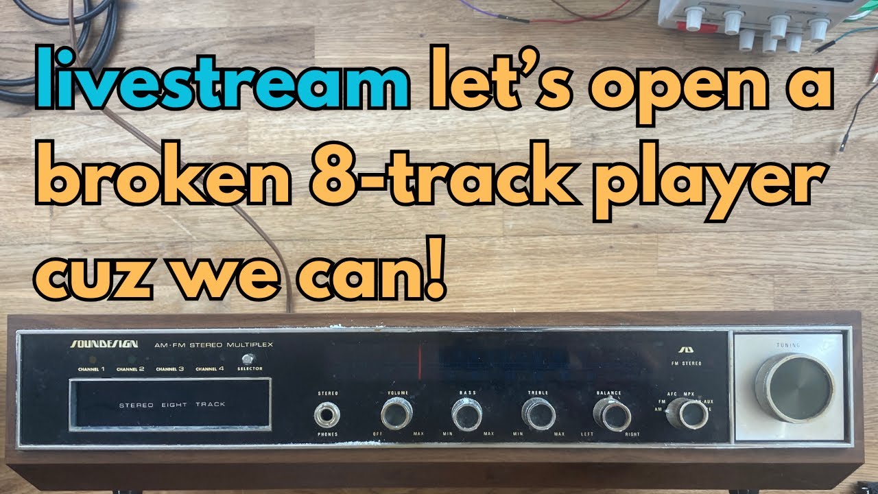 Let’s open a broken SounDesign 8-track Player!