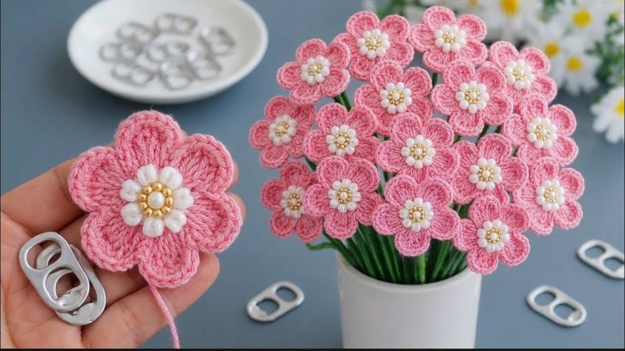 Вау, кольцо-открывашка 😳😲😍🌸 простой способ сделать декоративные предметы // Прекрасный подарок 🎁 ...