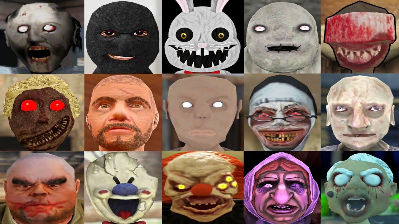 Granny 3 Evil Nun The Natalie Mr Meat Grandpa Granny Remake Witch Cry Mr. Hopp's Playhouse & More