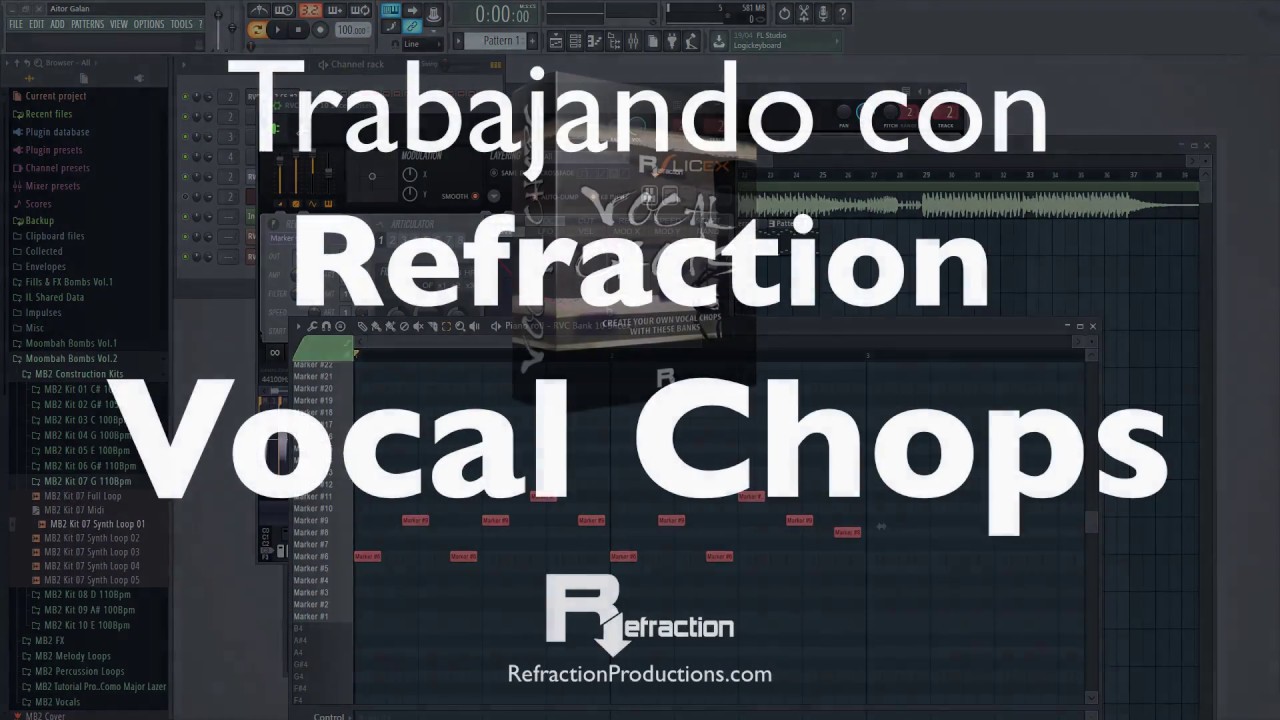 Crea tus propios vocal chops con Refraction Vocal Chops sample pack