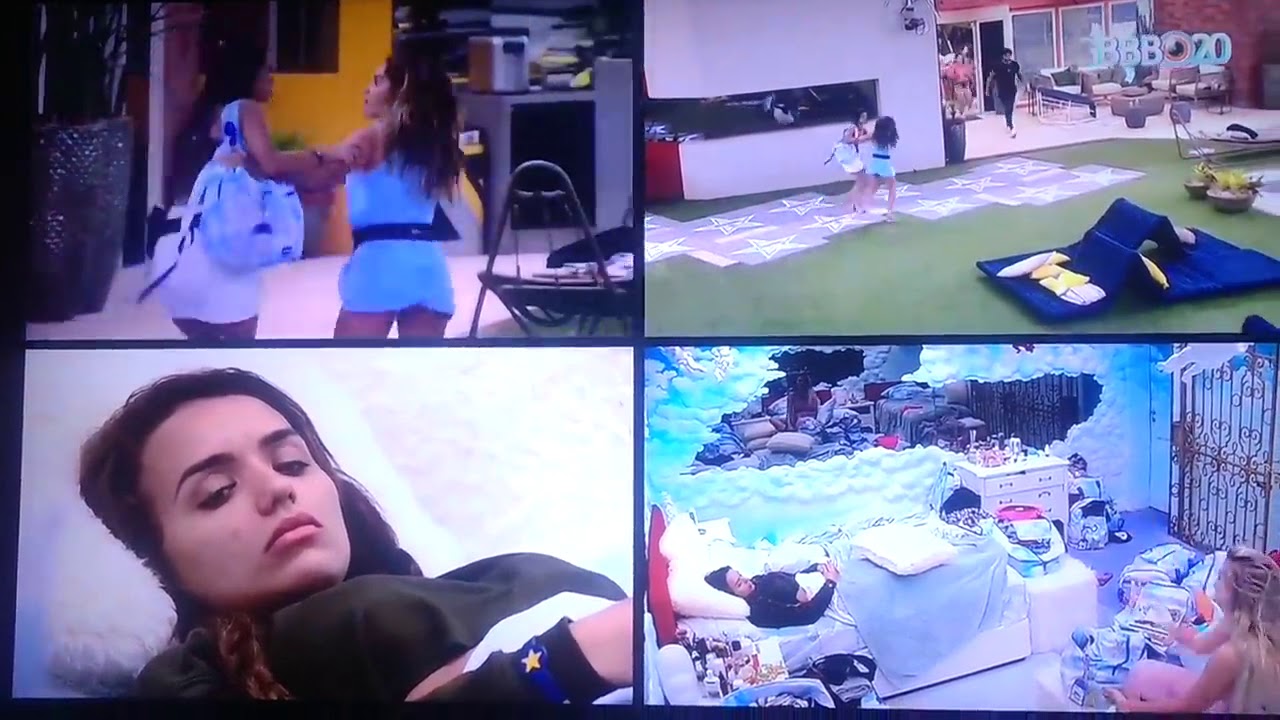 Momento de ivy e daniel entrando no BBB