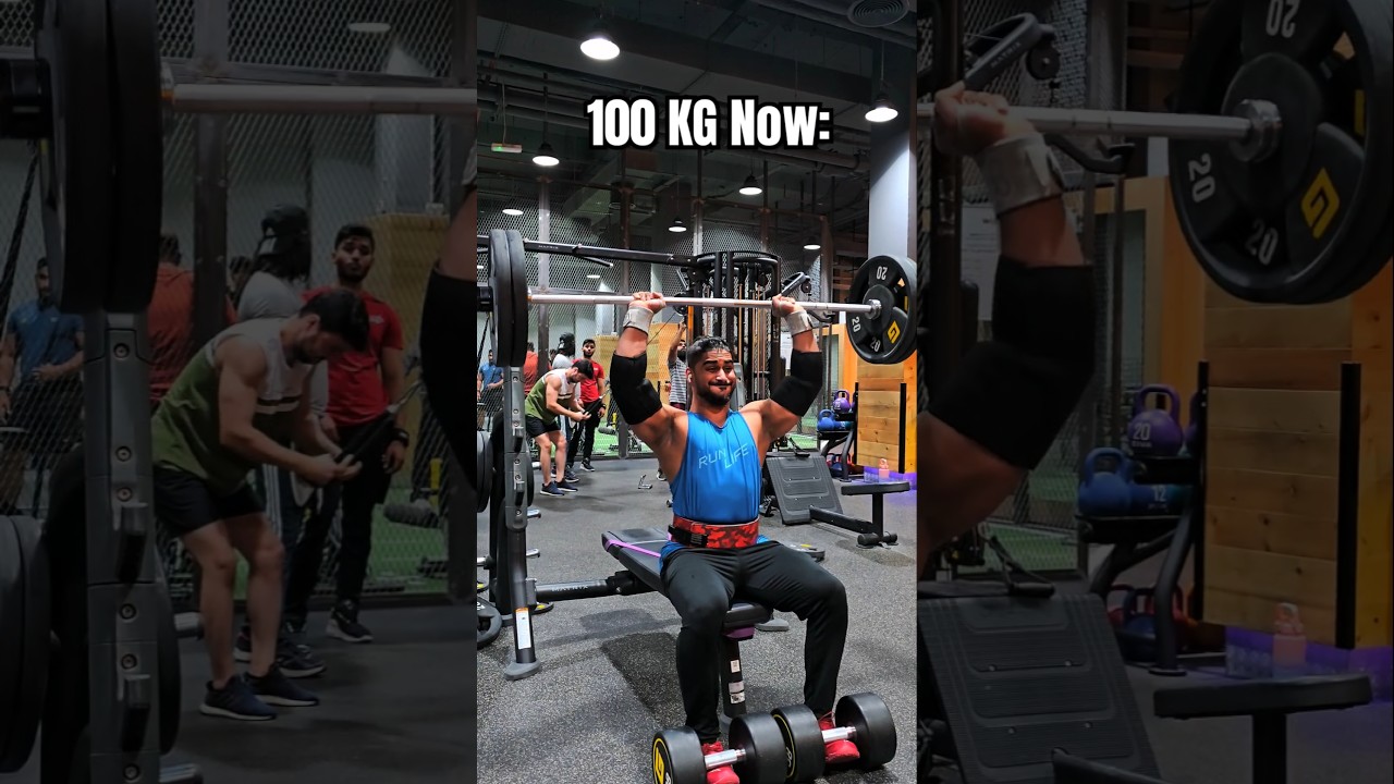 100 KG Bench Press Natural Transformation!