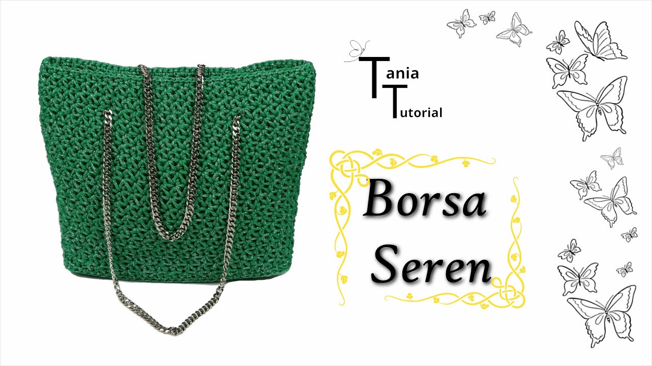 Borsa all'uncinetto Seren @tania-tutorial #crochettutorial #borsauncinetto #tessiland