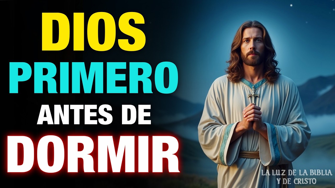 Antes de dormir, confía en Él. 🙏 Dios tiene el control. 🙏🌙