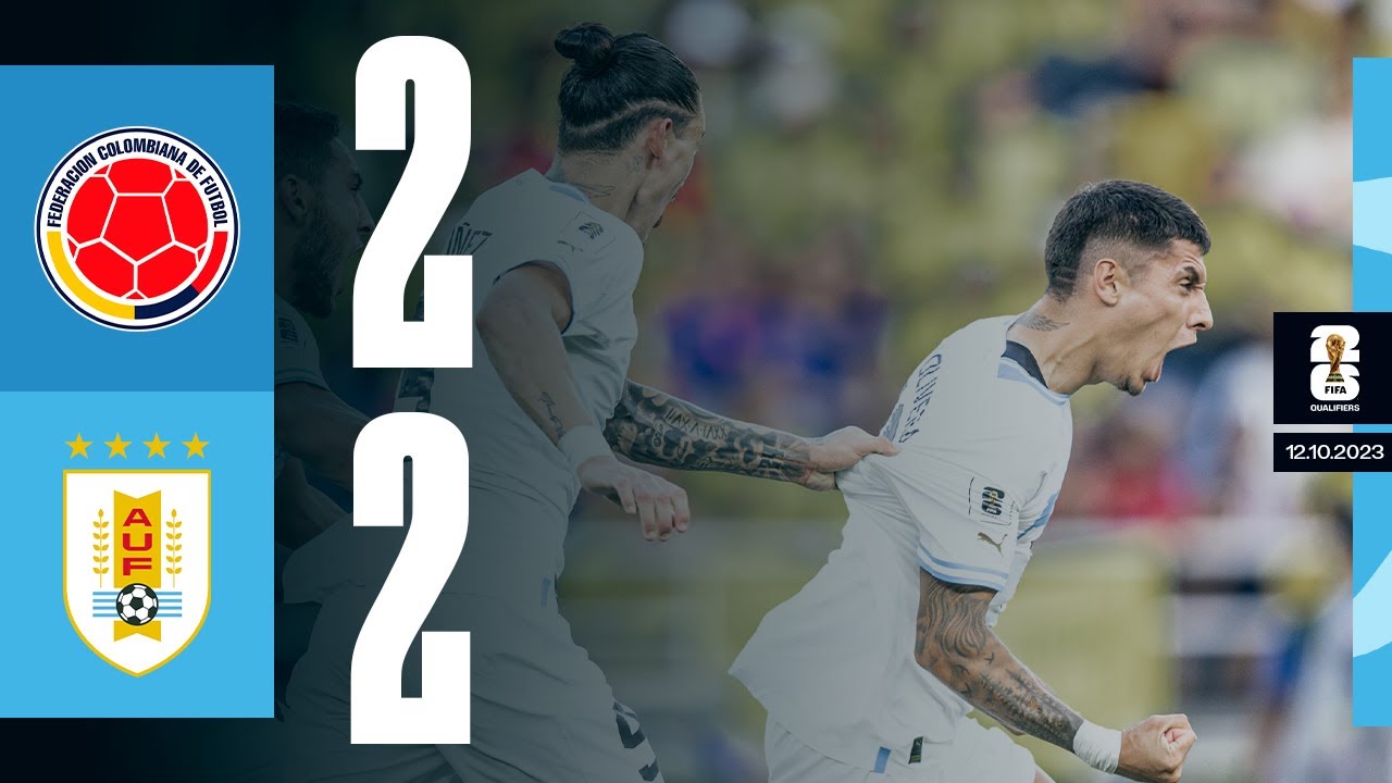 Colombia 2-2 Uruguay | Eliminatorias Sudamericanas para la Copa Mundial de la FIFA 2026