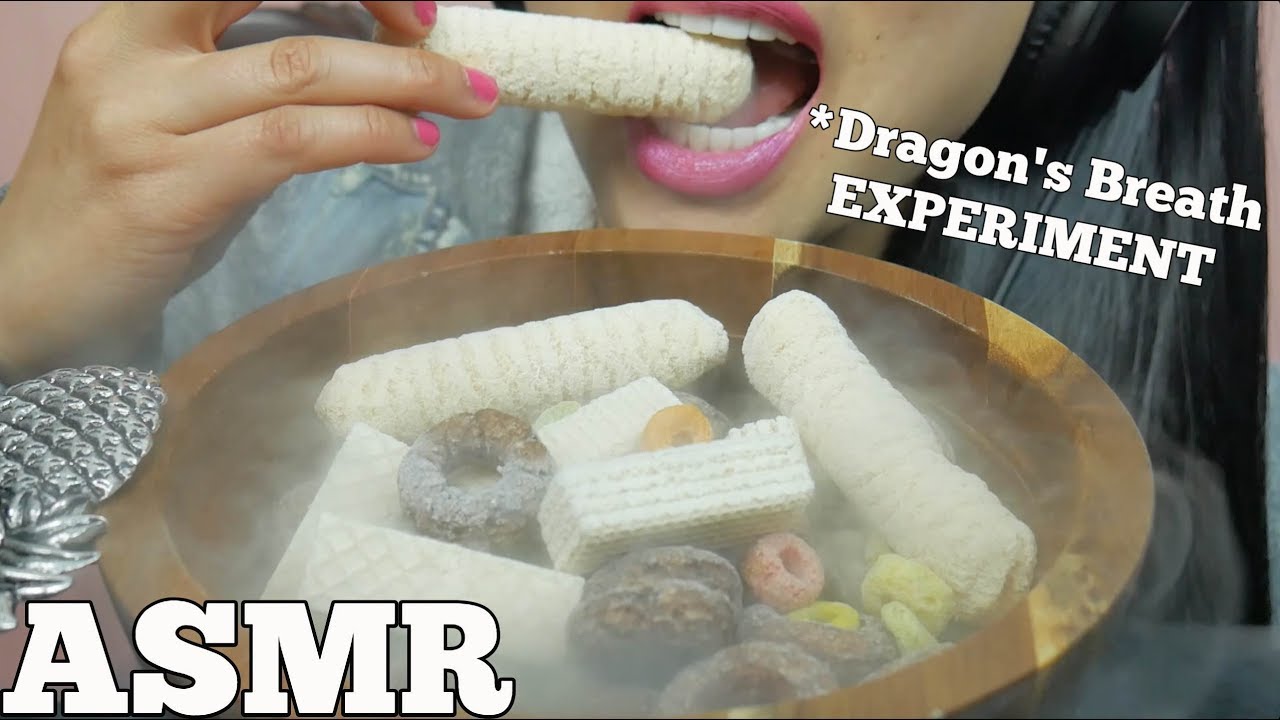 ASMR Dragon's Breath EXPERIMENT *FAILED? (EXTREME CRUNCHY EATING SOUNDS) | SAS-ASMR