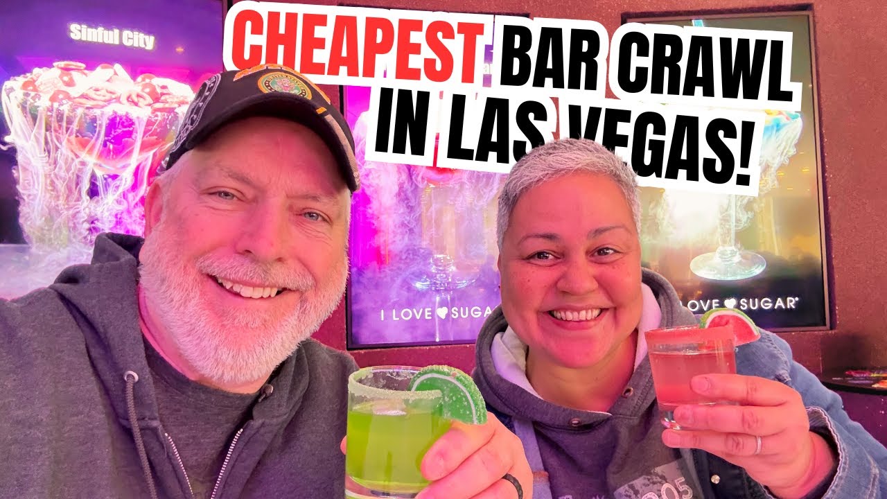 WE TRIED THE CHEAPEST BAR CRAWL IN LAS VEGAS! | ROYAL CRAWL