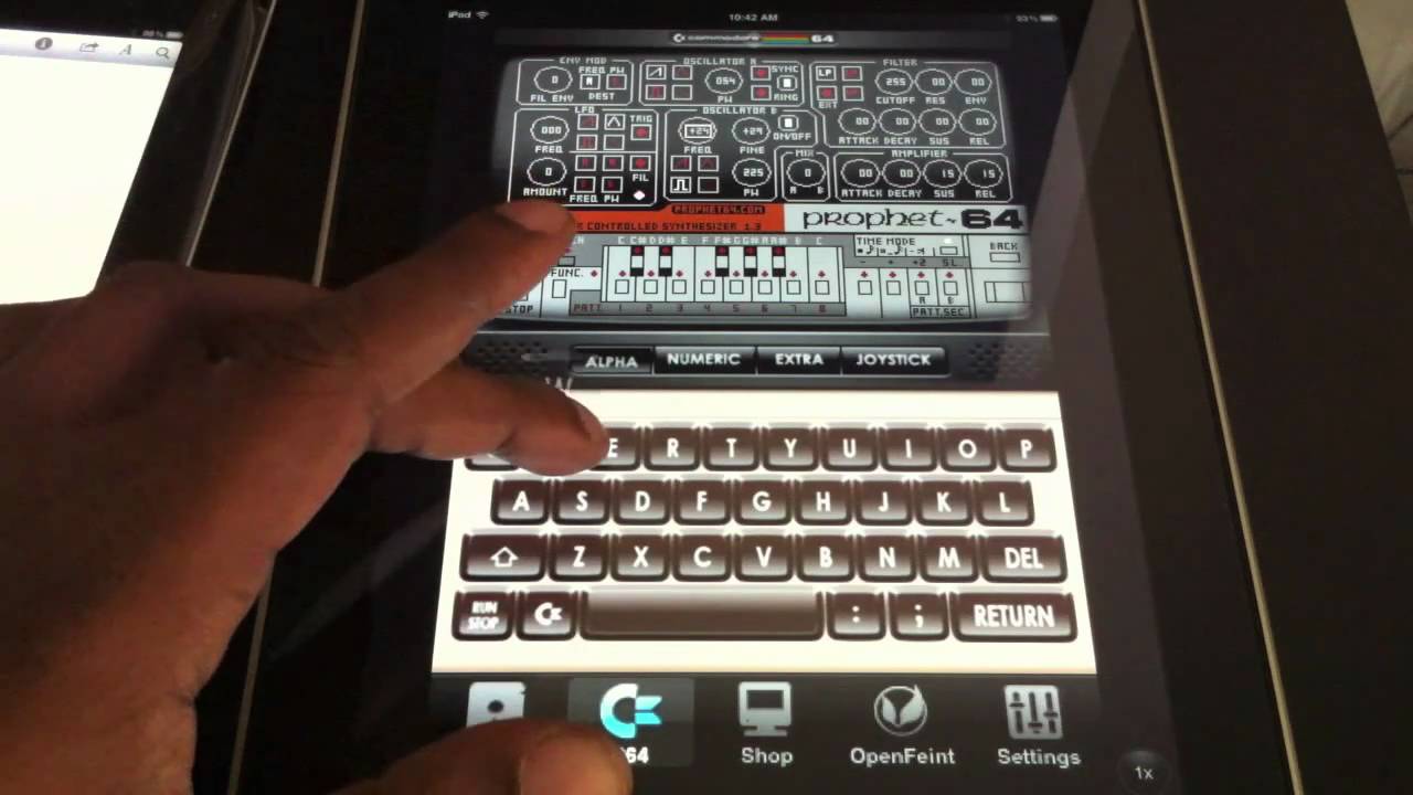 BeatMakerTV - Prophet 64 Running on C64 Demo iPad iPhone App