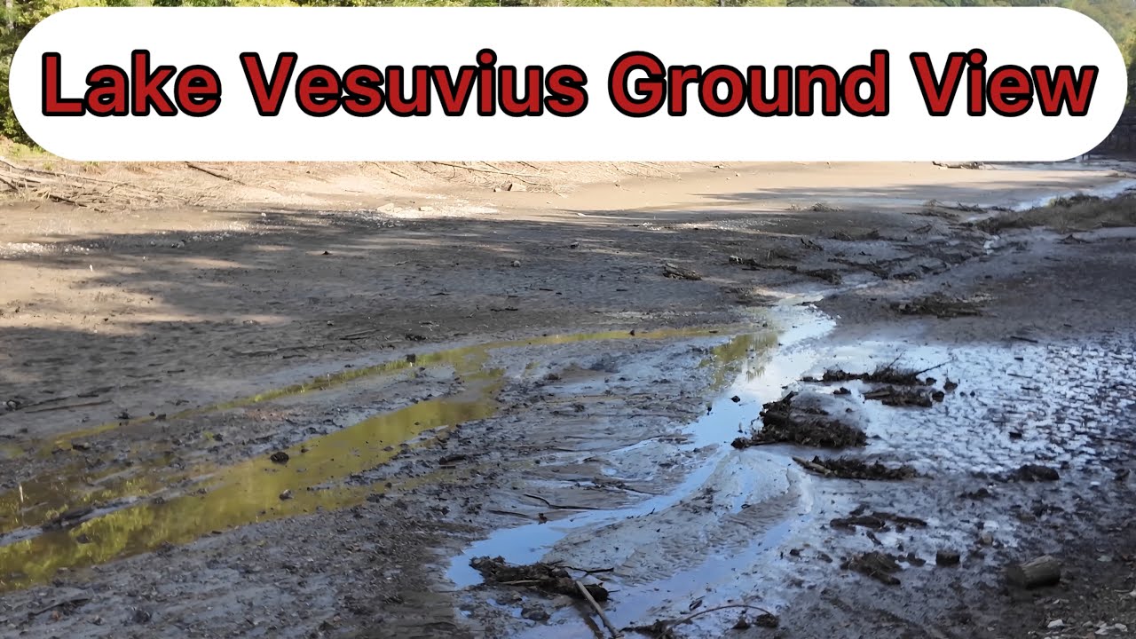Lake Vesuvius In Lawrence County Ohio Water Drained Ground View.  #ohio 