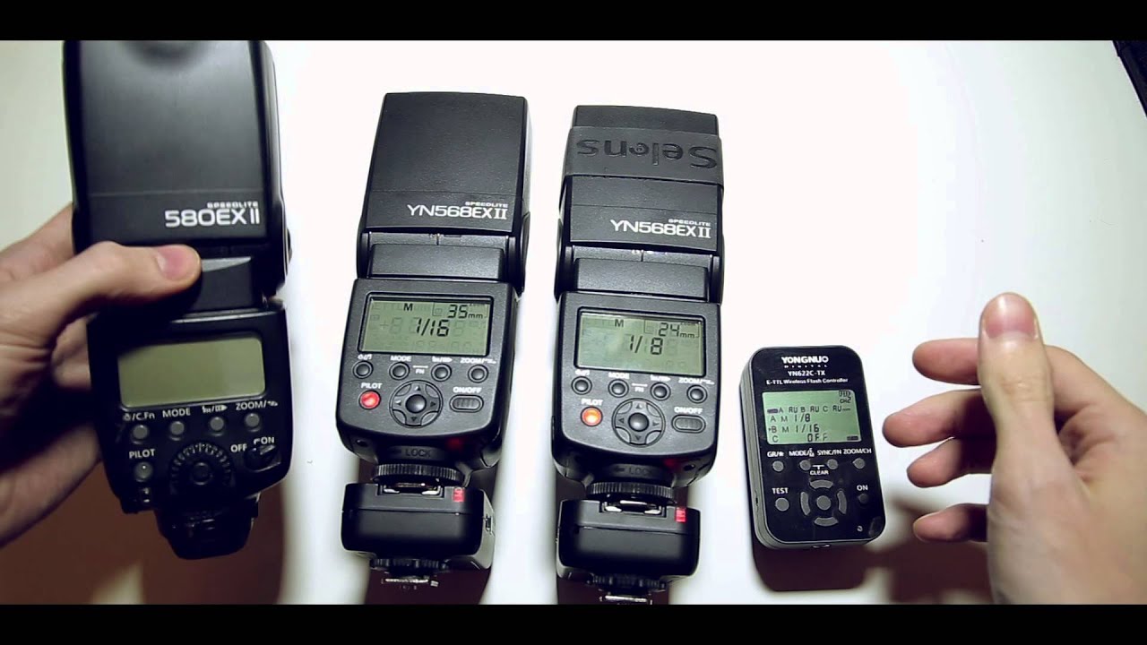 Does YN622C-TX and YN622C work with Canon speedlites?