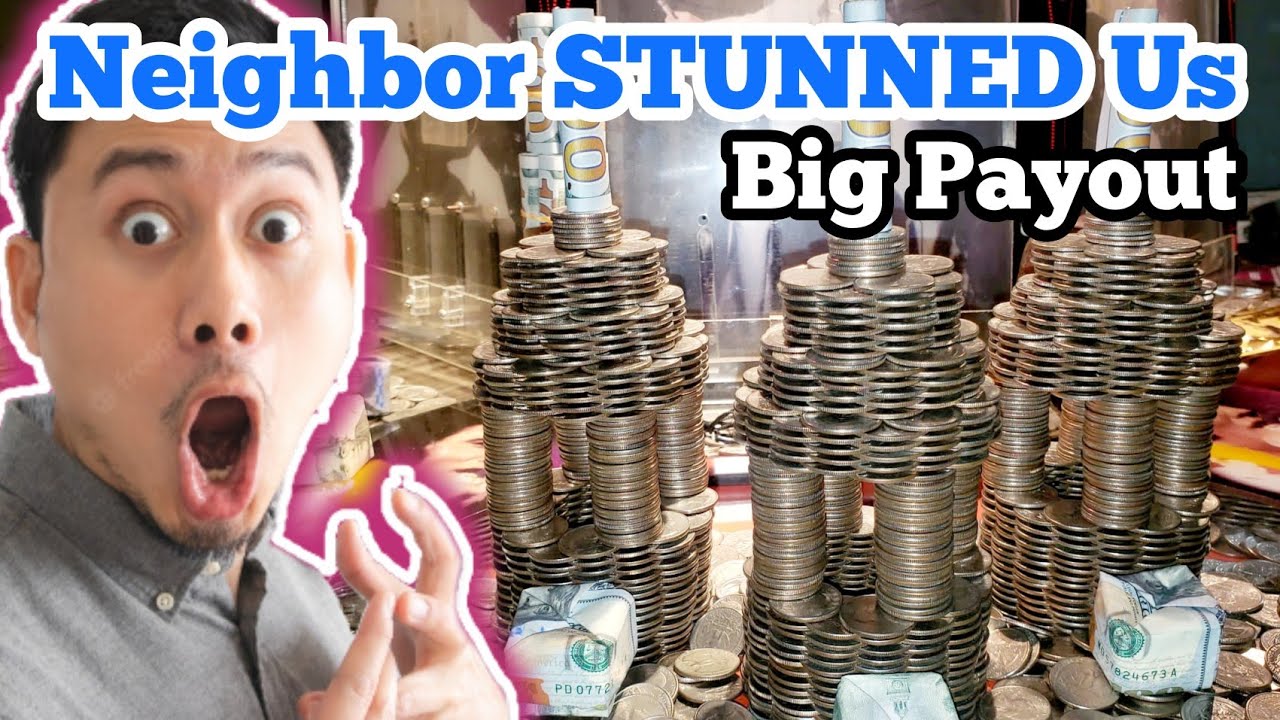 NEIGHBOR STUNNED US ... Playing The High Limit Coin Pusher Jackpot WON MONEY