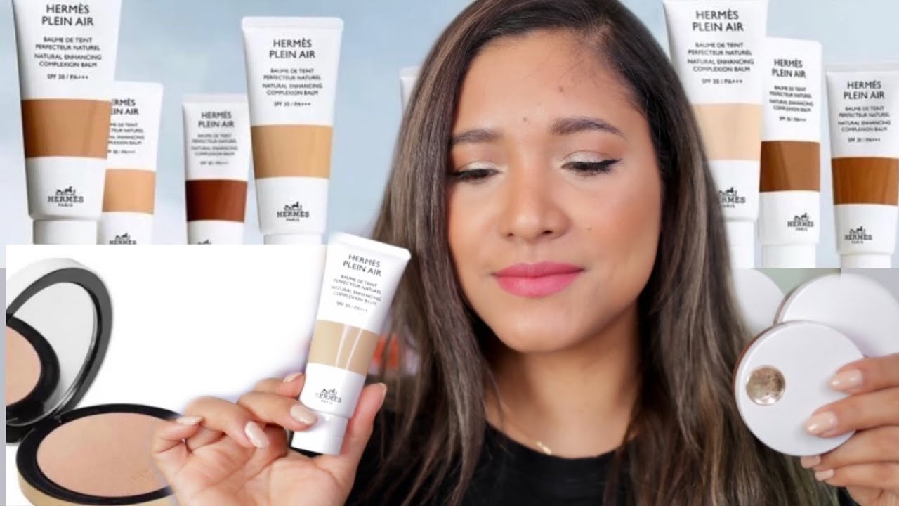 New Hermes Plein Air Natural Enhancing Complexion Balm and Matte and Glow Powders | Wear Test