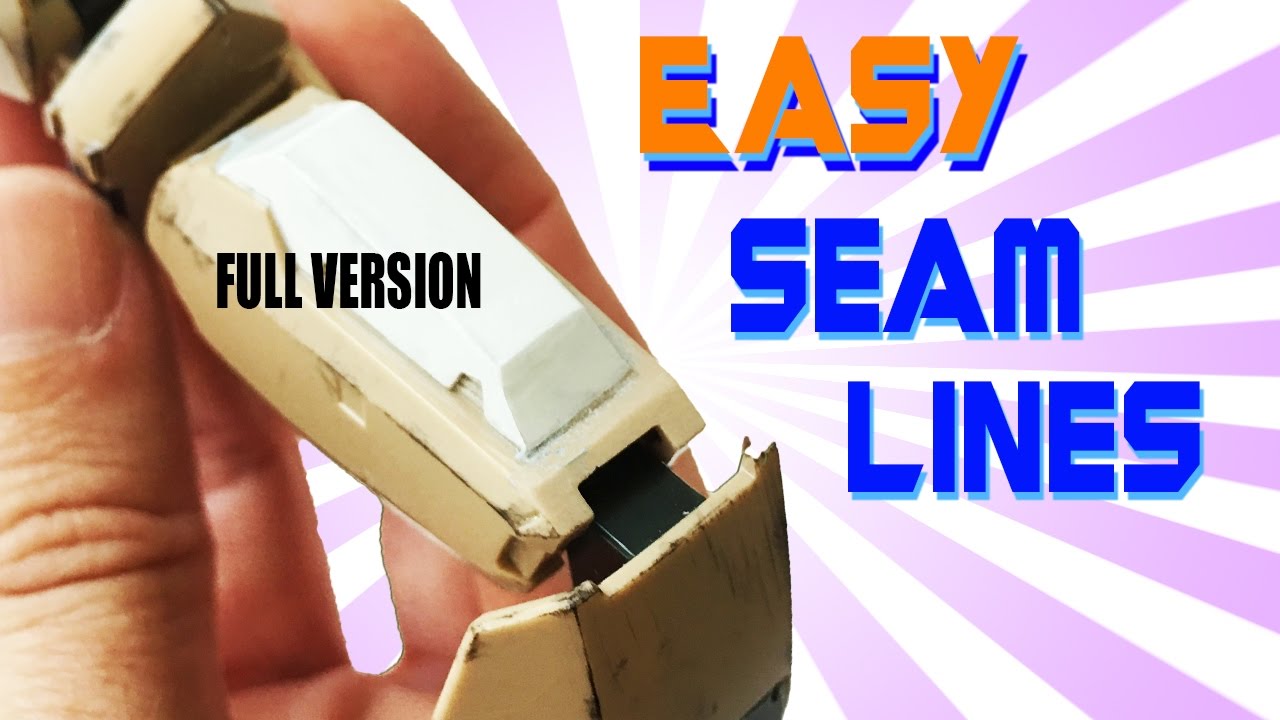 Gunpla Seam Line Removal Full Version! Paint on Plastic by Lincoln Wright