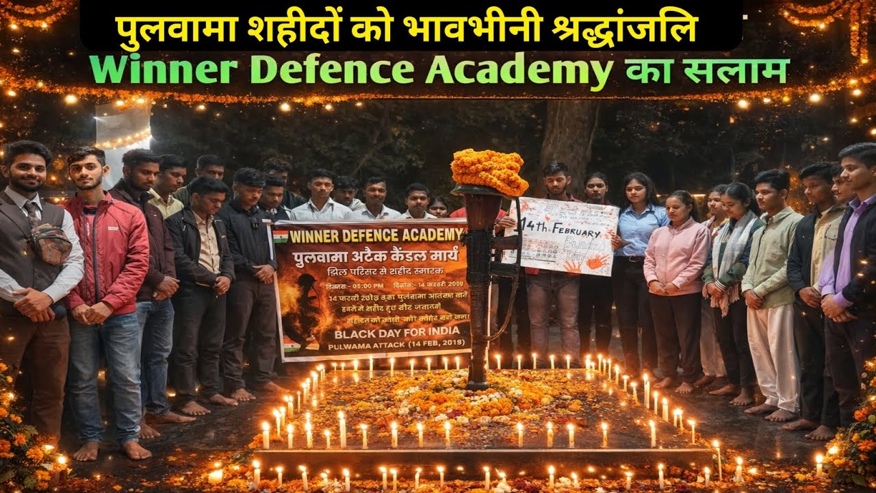 Pulwama Attack के वीर शहीदों को Winner Defence Academy ki Bhavpurn Shraddhanjali 🇮🇳 