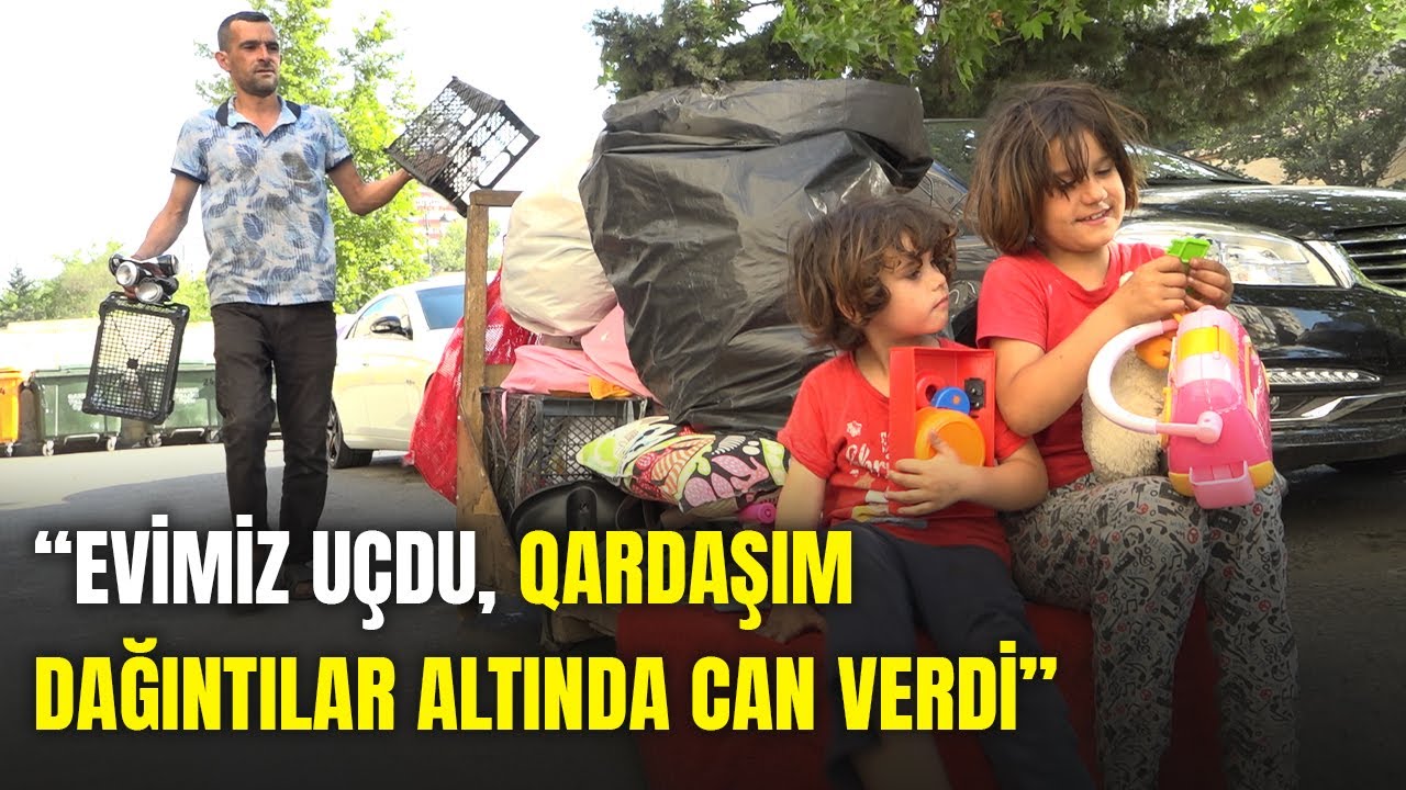 Qızları ilə birlikdə zibil yığan ata - ARZUNUN VAXTI