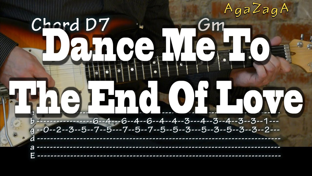 Dance me to the end of Love - guitar cover Tabs and Chords, レッスン, como tocar