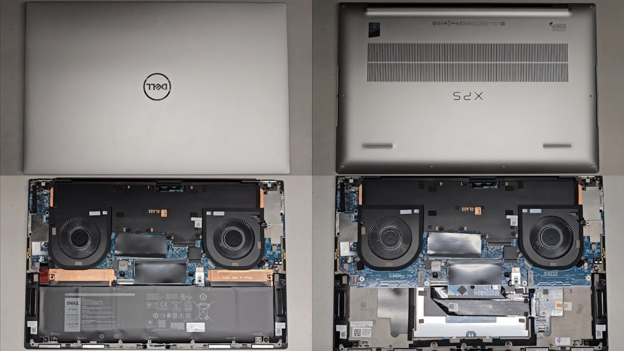 DELL XPS 17 9720 Disassembly RAM SSD Hard Drive Upgrade Battery Replacement Repair Quick Look Inside