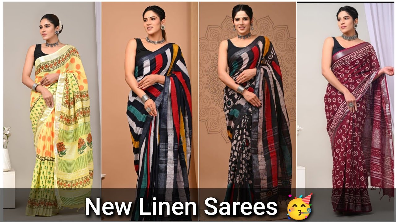 Office Wear Linen Sarees | Best Quality Linen Sarees | Cod Available 👍 #linensarees