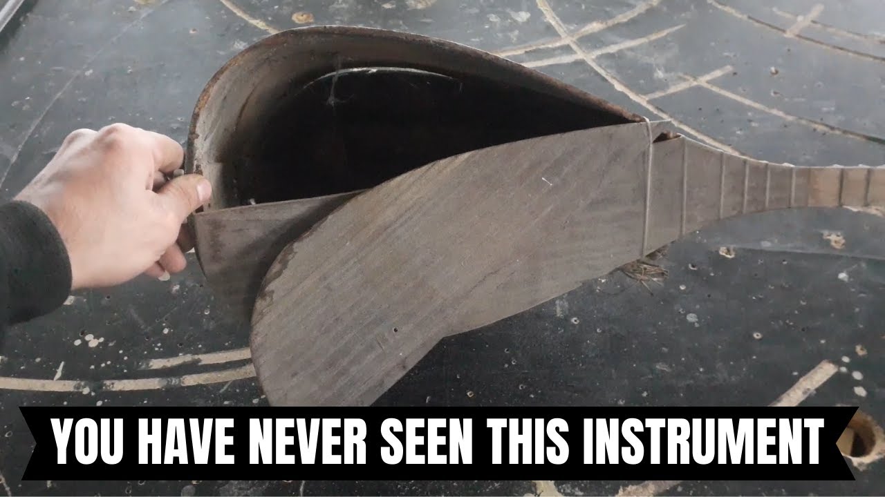 You have never seen this instrument - Antique musical instrument - Saz Restoration