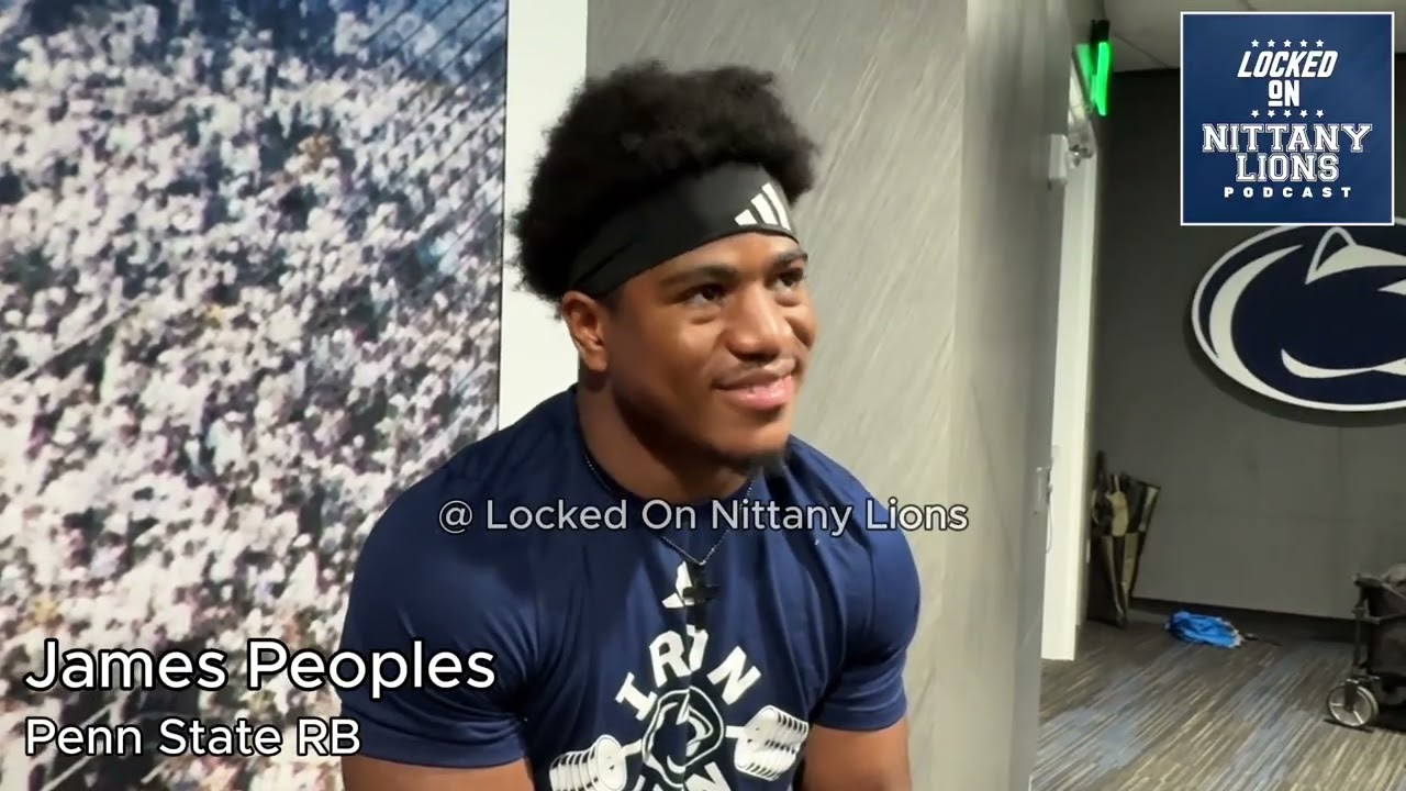James Peoples Breaks Down Penn State&rsquo;s Loaded Running Back Room