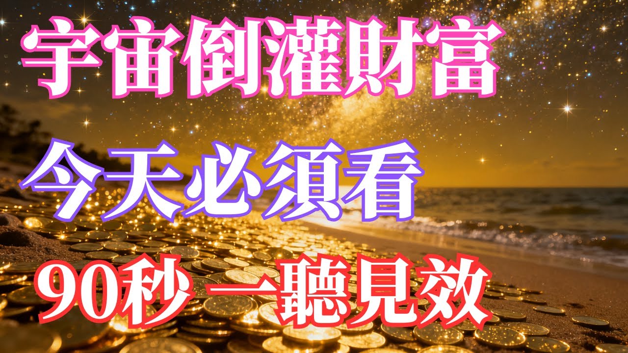 ⚠️ 今天必須被你看到！90秒內轉動財富命運💰✨只有此刻有效｜聽見這段頻率，宇宙開始替你送錢，轉帳、訂單、機會，貴人主動出現✨一聽見效，財運爆發