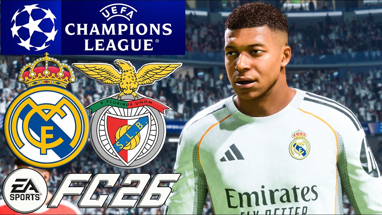 Real Madrid vs Benfica | UEFA Champions League | 25 Février 2026 | FC 26
