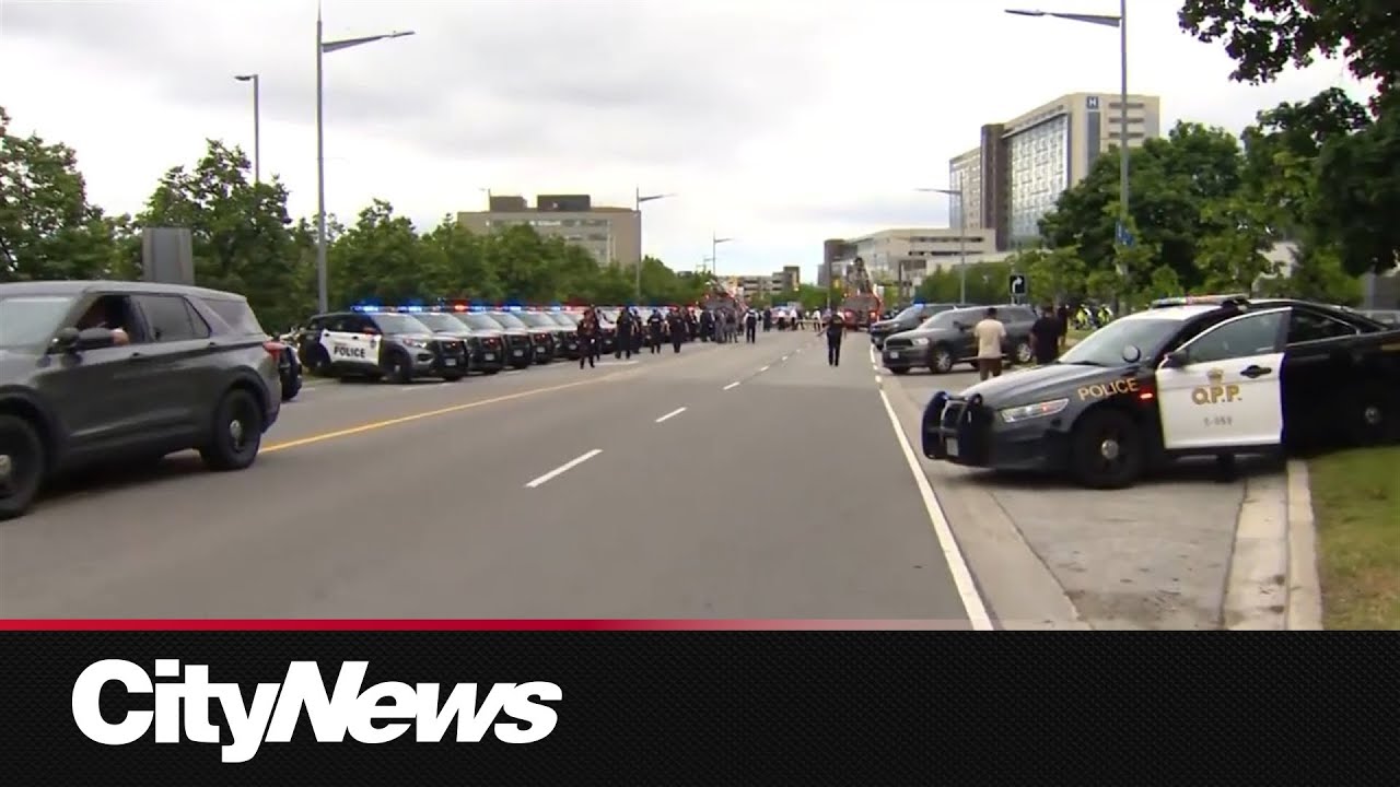 Procession held for OPP officer killed in Northern Ontario