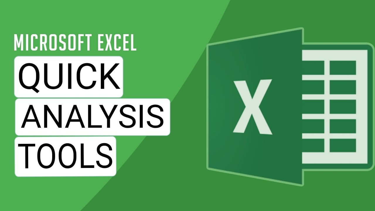 Quick Analysis Tools in Excel: Data Analysis and Formatting Made Easy!
