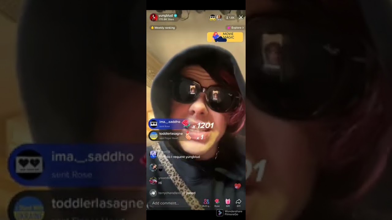 YUNGBLUD Tiktok live 11/3/22