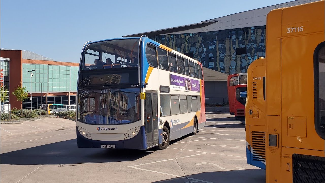 Buses at Exeter Bus Station (10/04/2025)