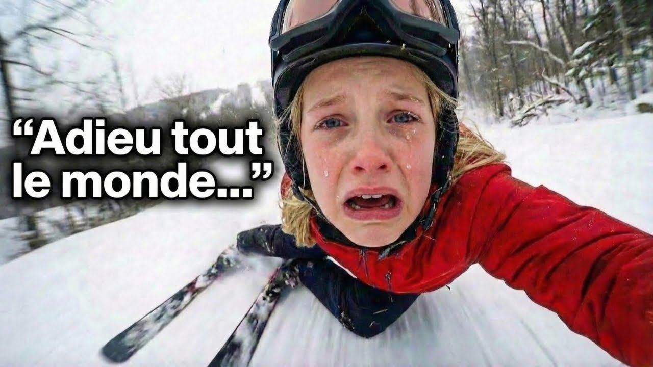 Cette skieuse pensait descendre… Elle se trompait.