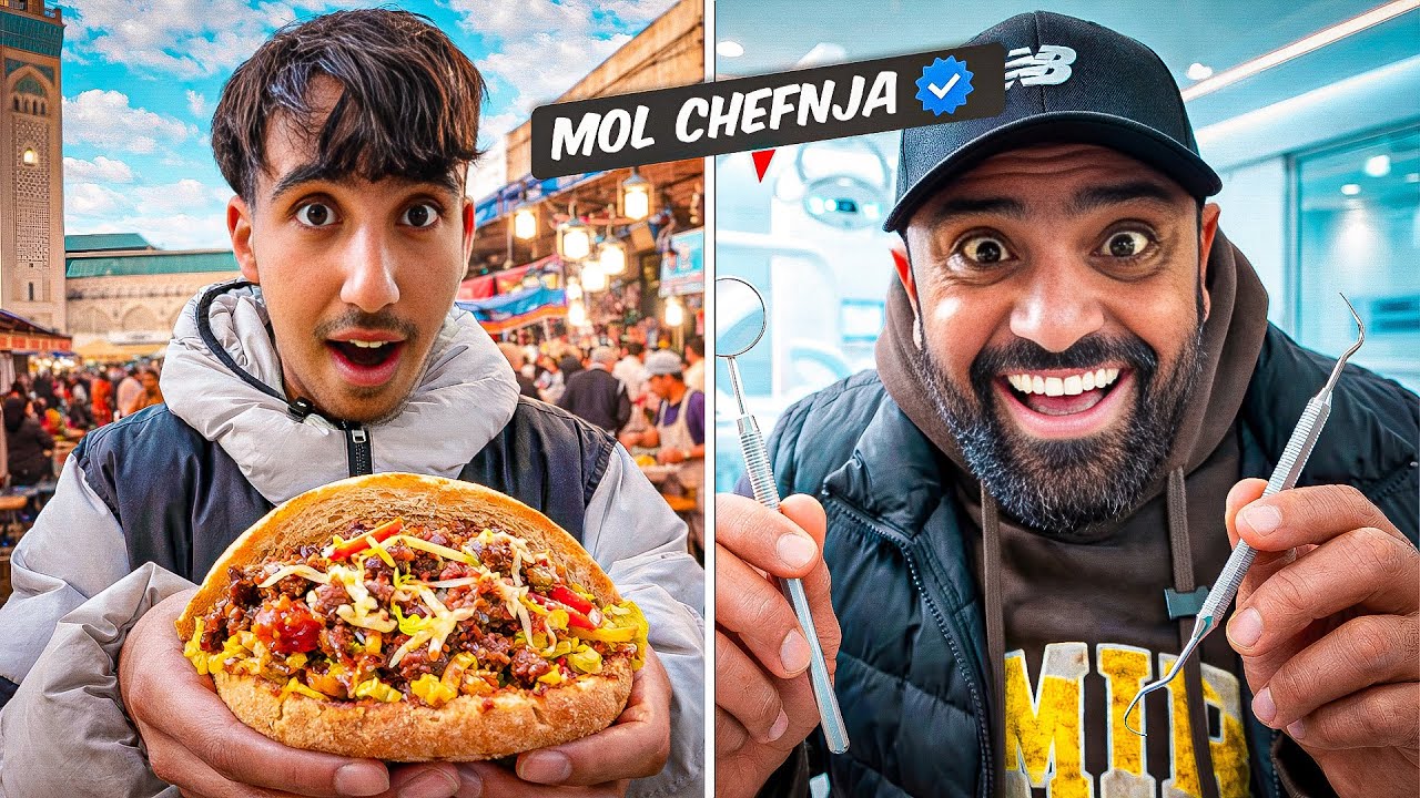 و اخيرا مشيت عند طبيب الأسنان🦷… ومن بعد درنا جولة خطيرة فالمأكولات الشعبية 🍔